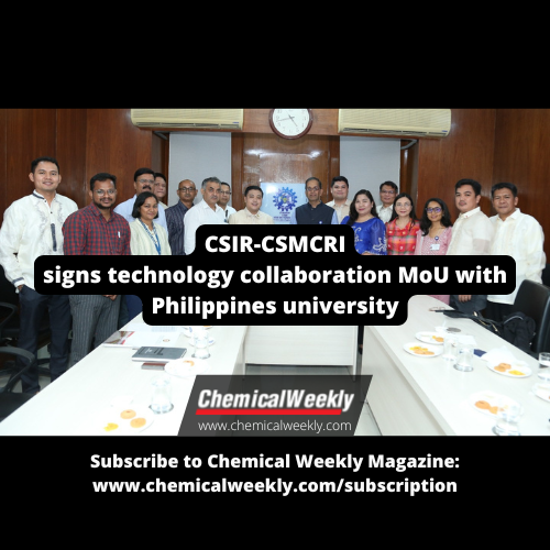 Chemical Weekly | CSIR-CSMCRI signs technology collaboration MoU with ...